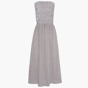 Hill House Home Cosima Nap Dress - Chocolate Gingham Size S